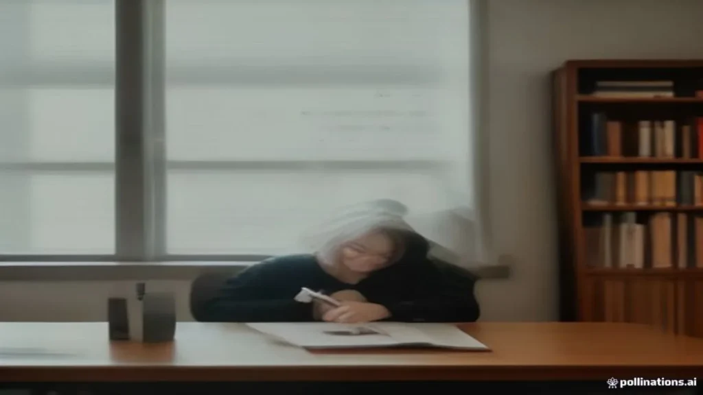 Academic researcher reviewing a methodology chapter in a study environment