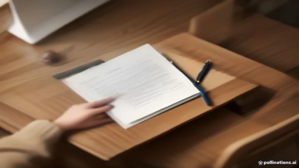 Graduate student reviewing thesis manuscript and acknowledgements section